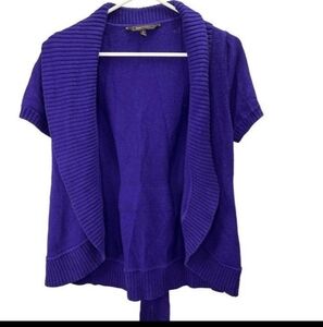 BCBG Maxazria Women's Purple Cardigan Sweater L